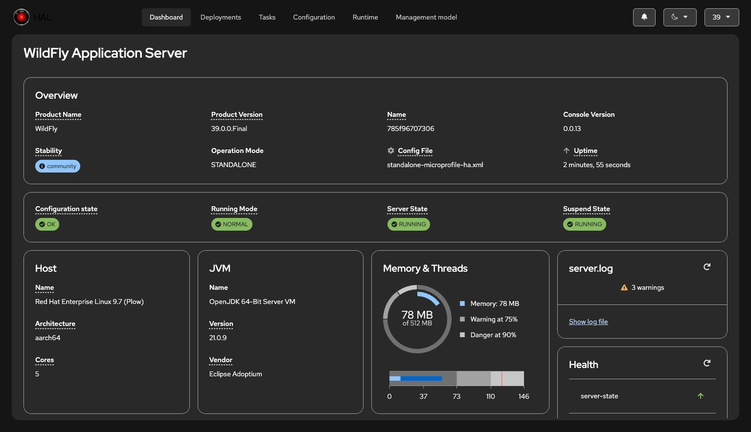 HAL Dashboard